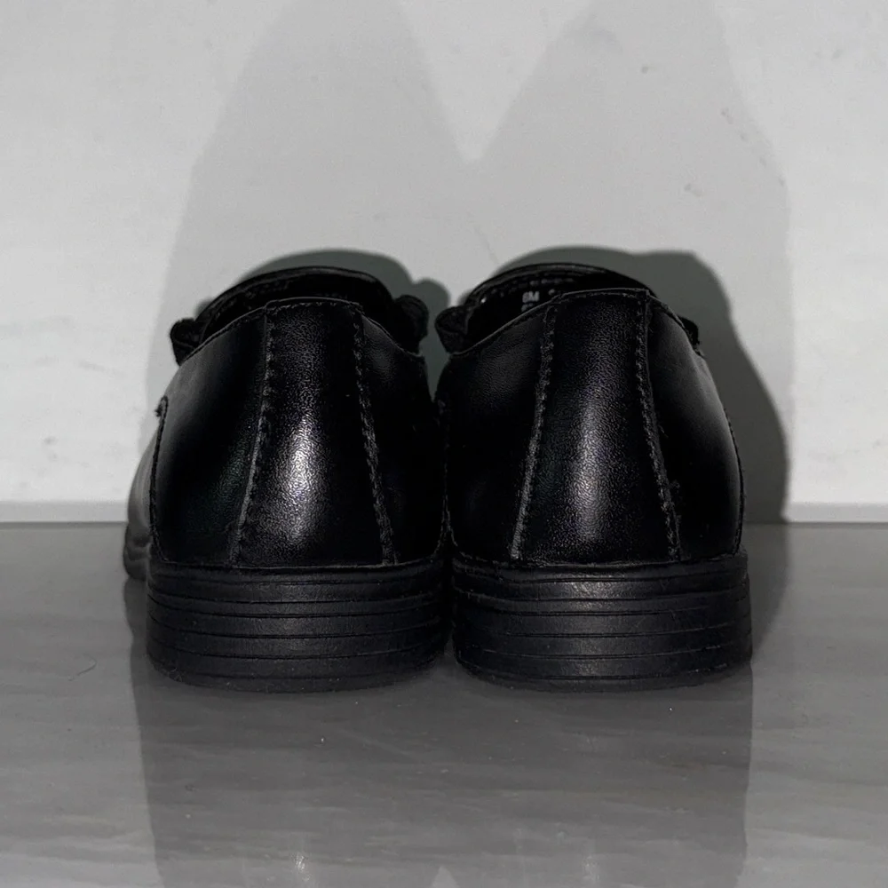 Stafford Toddler Boys Black Dress Shoes – Size 6M Medium, Slip-On Loafers.